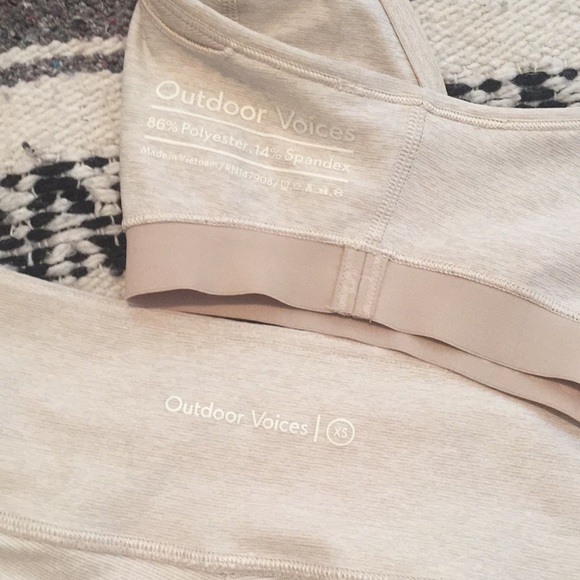 OV SET Oatmeal 7/8 leggings & steeplechase - Picture 4 of 6